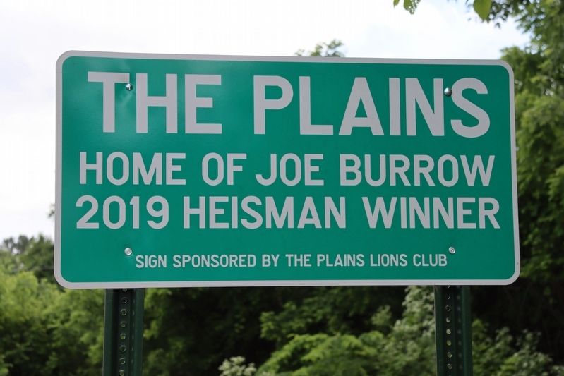 Home of Joe Burrow Historical Marker