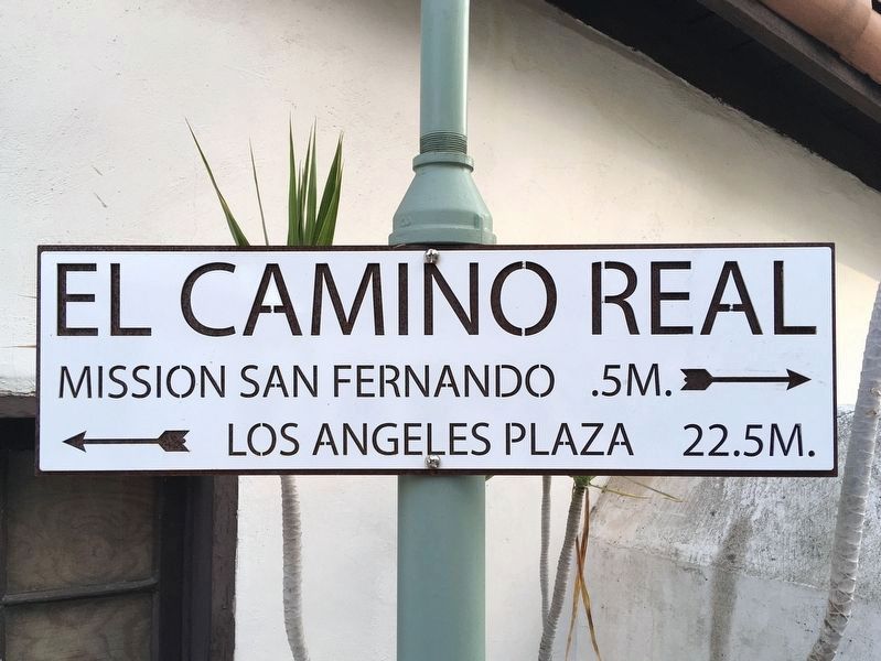 El Camino Real Bell Historical Marker