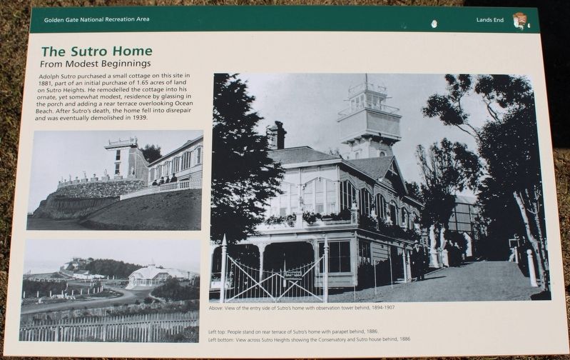 The Sutro Home Historical Marker