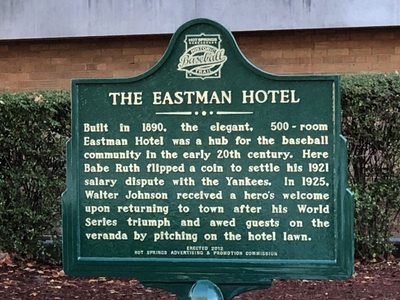 Babe Ruth's Last Visit to Hot Springs « Hot Springs Arkansas Historic  Baseball Trail