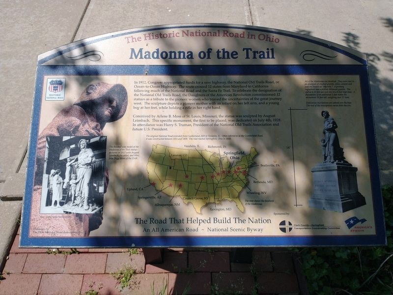 Madonna of the Trail Marker image, Touch for more information