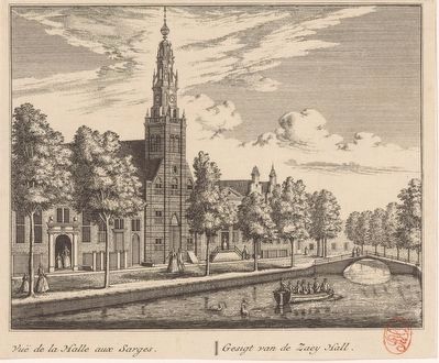View of the church when it was a cloth hall image. Click for full size.