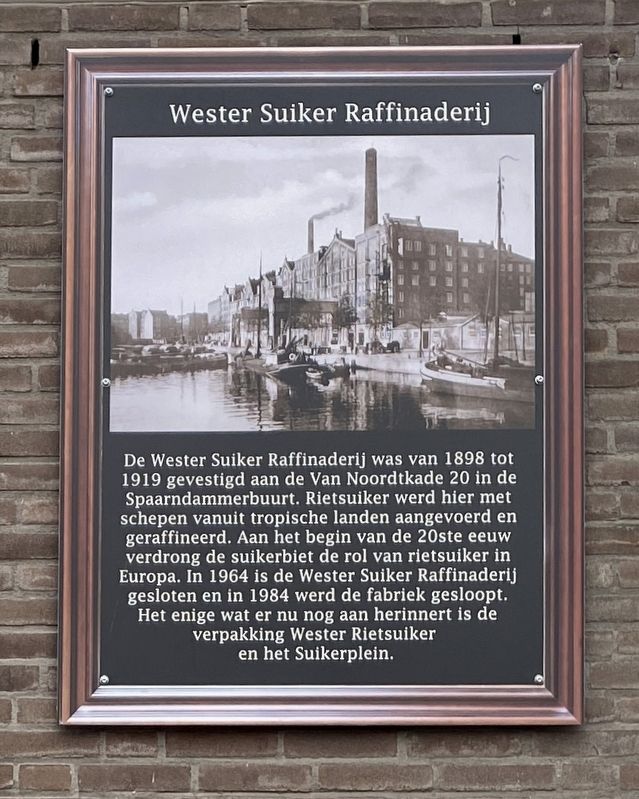 Wester Suiker Raffinaderij / Wester Sugar Refinery Marker image. Click for full size.