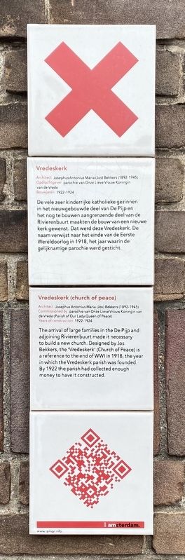 Vredeskerk (church of peace) Marker image. Click for full size.