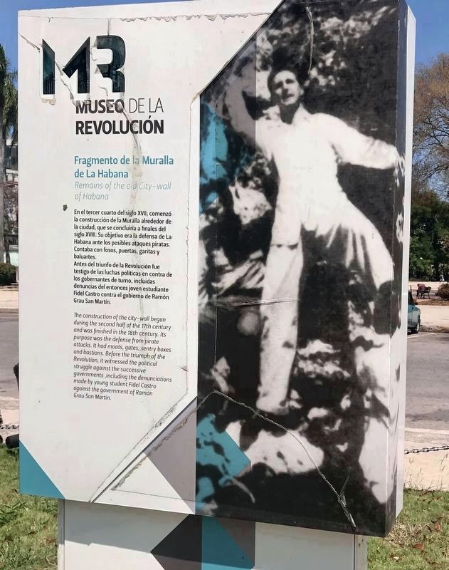 Fragmento de la Muralla de La Habana Marker image. Click for full size.