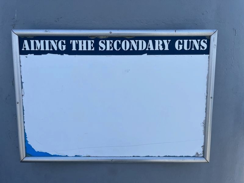 Aiming the Secondary Guns Marker image. Click for full size.