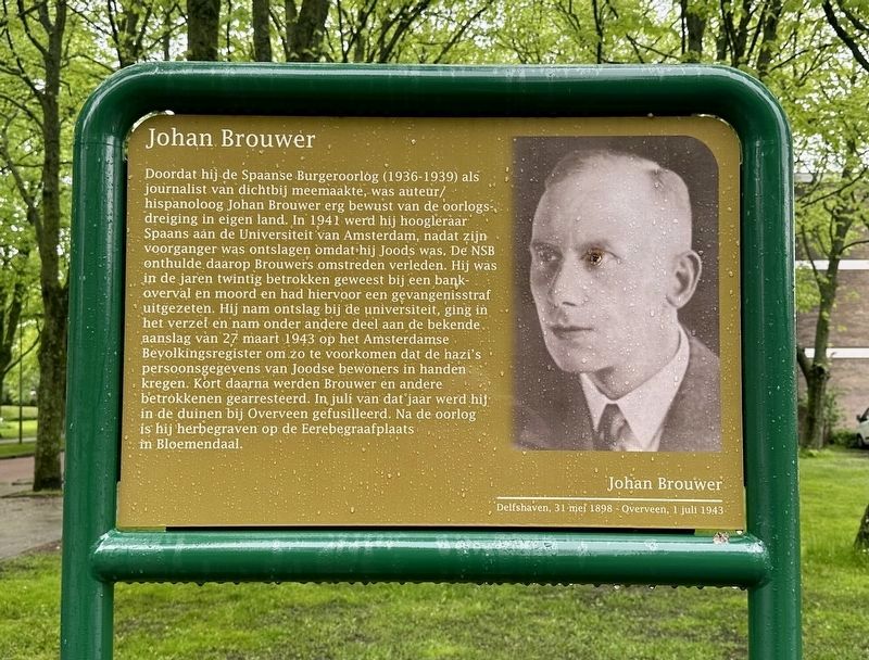 Johan Brouwer Marker image. Click for full size.
