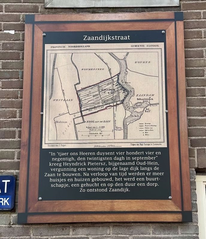 Zaandijkstraat Marker image. Click for full size.
