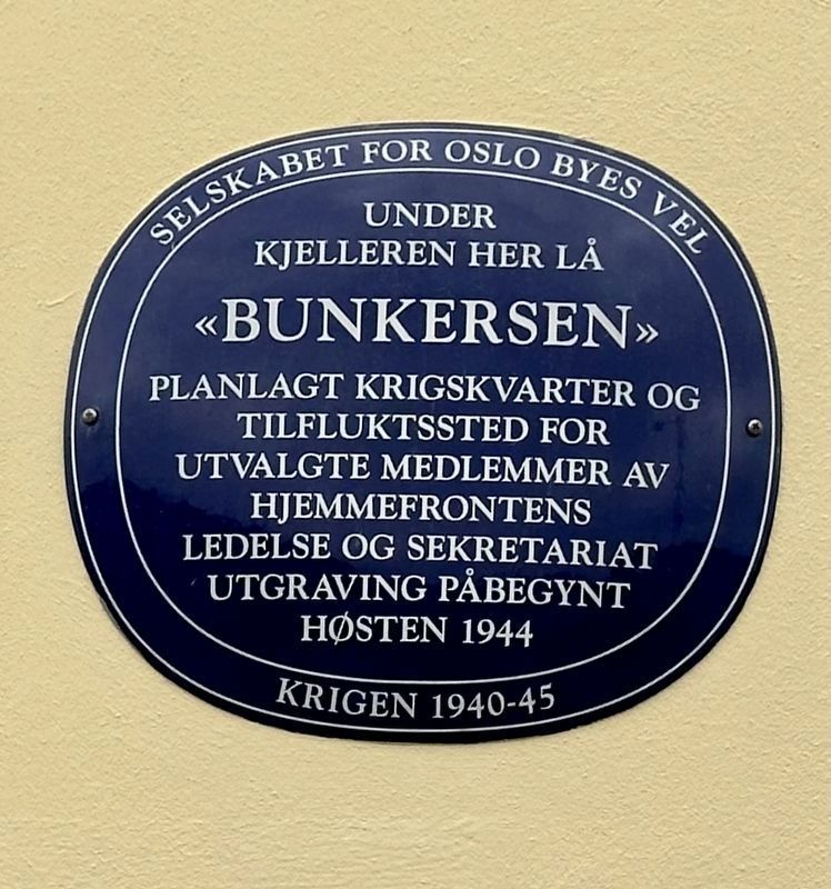 Bunkersen / The Bunker Marker image. Click for full size.