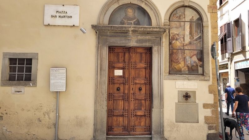 The entrance to the Order of the Good Men of Saint Martin and Marker image. Click for full size.