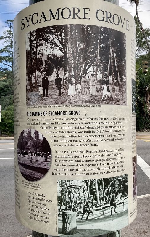 Sycamore Grove Marker image, Touch for more information
