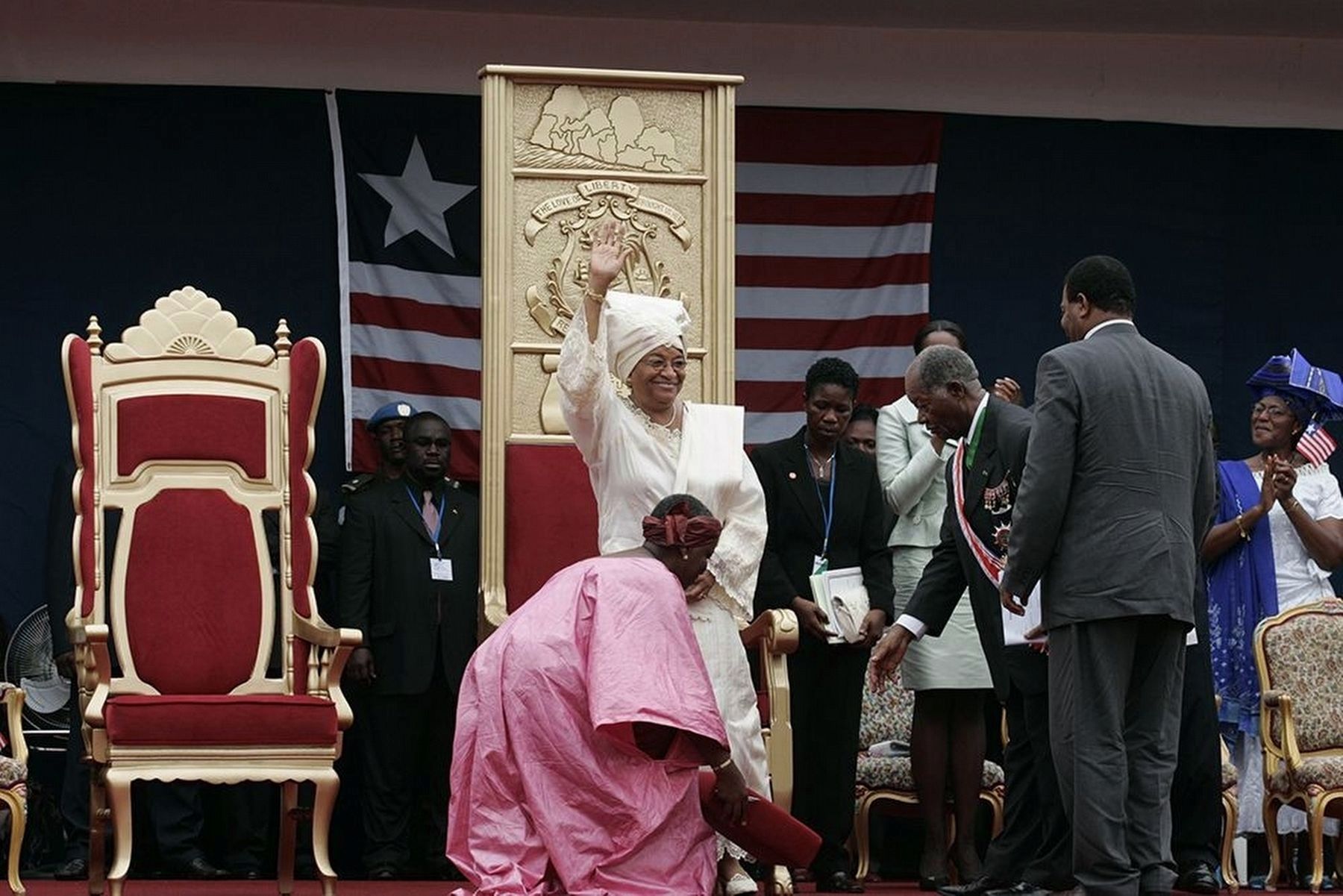 Liberian President Ellen Johnson Sirleaf image. Click for full size.