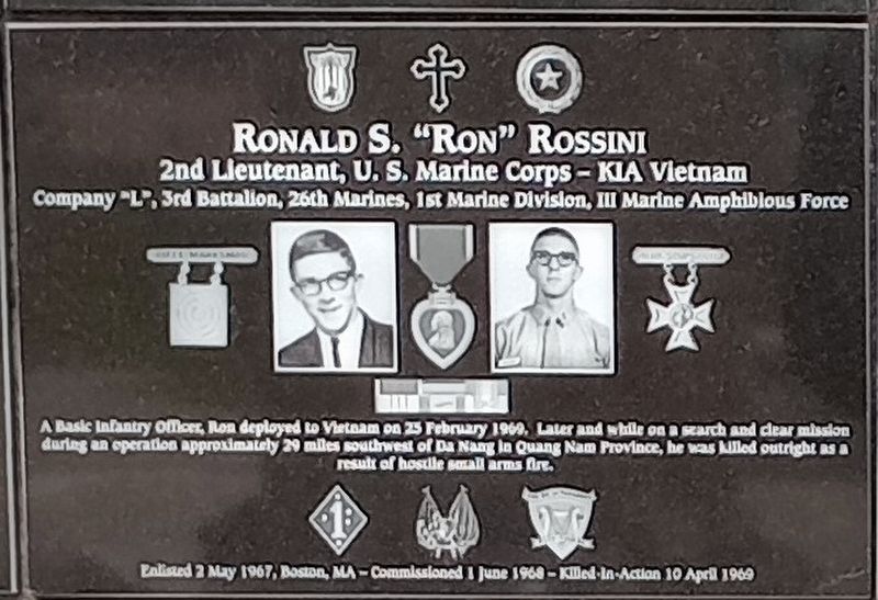 Ronald S. "Ron" Rossini Marker image. Click for full size.