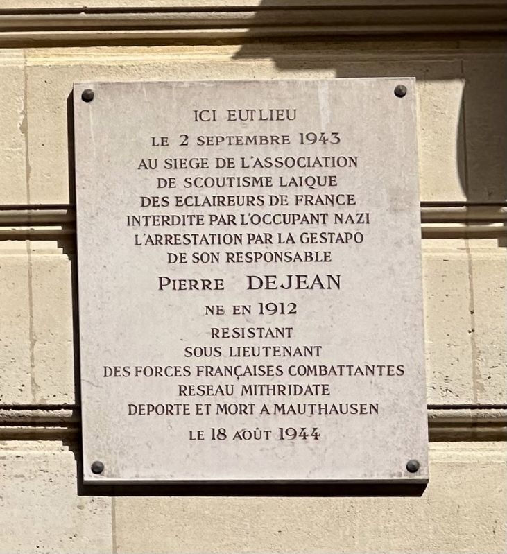 Pierre Dejean Historical Marker