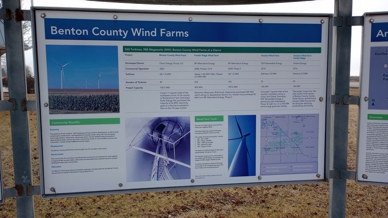 Benton County Wind Corridor Kiosk Marker image, Touch for more information