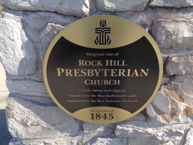 Original site of Rock Hill Presbyterian Church Marker image. Click for full size.