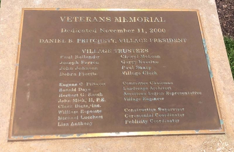 Veterans Memorial, a War Memorial