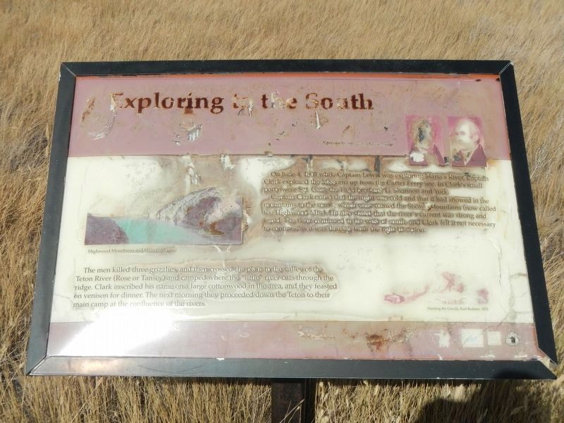 Exploring to the South Marker. Click for full size. Exploring to the South Marker image. Click for full size.