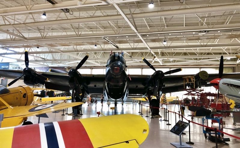 Lancaster bomber at the Canadian Warplane Heritage Museum, Hamilton image. Click for full size.