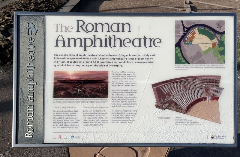 The Roman Amphitheatre Marker image. Click for full size.