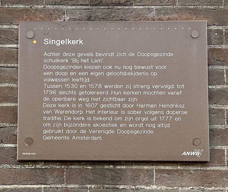 Singelkerk Marker image. Click for full size.