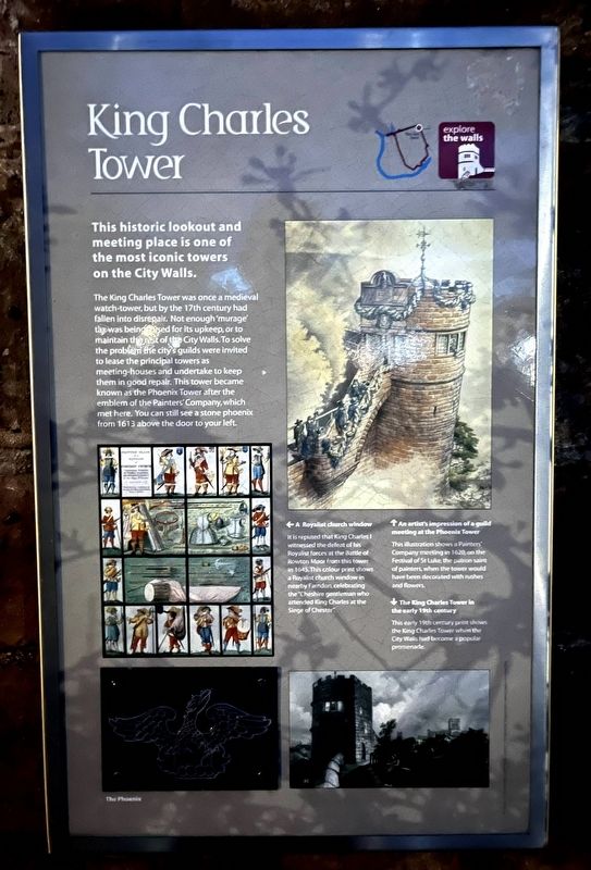 King Charles Tower Marker image. Click for full size.