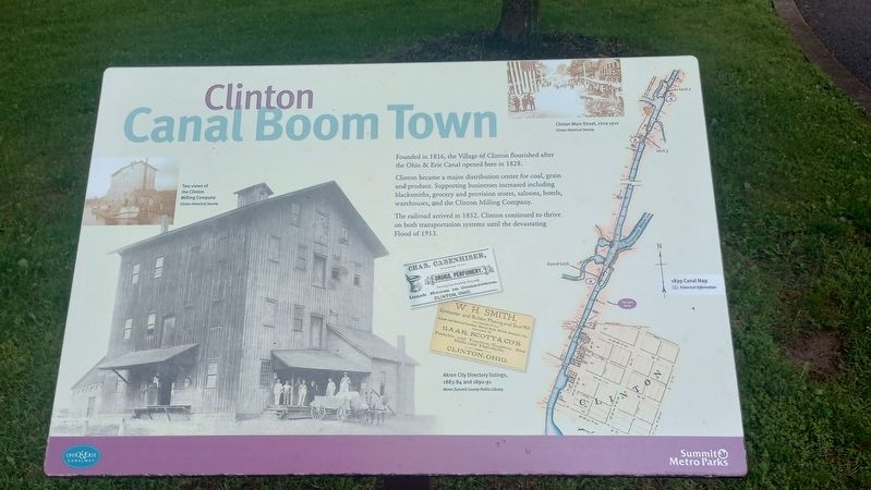 Canal Boom Town Marker image. Click for full size.