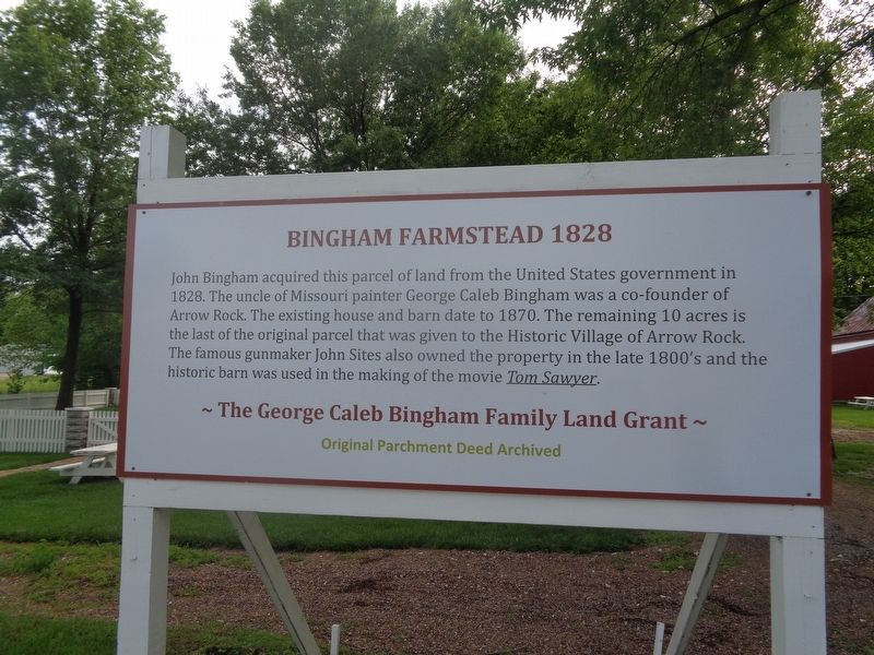 Bingham Farmstead 1828 Marker image. Click for full size.