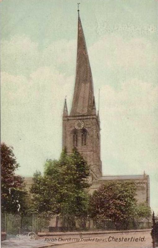 Chesterfield Parish Church (crooked spire) image. Click for full size.