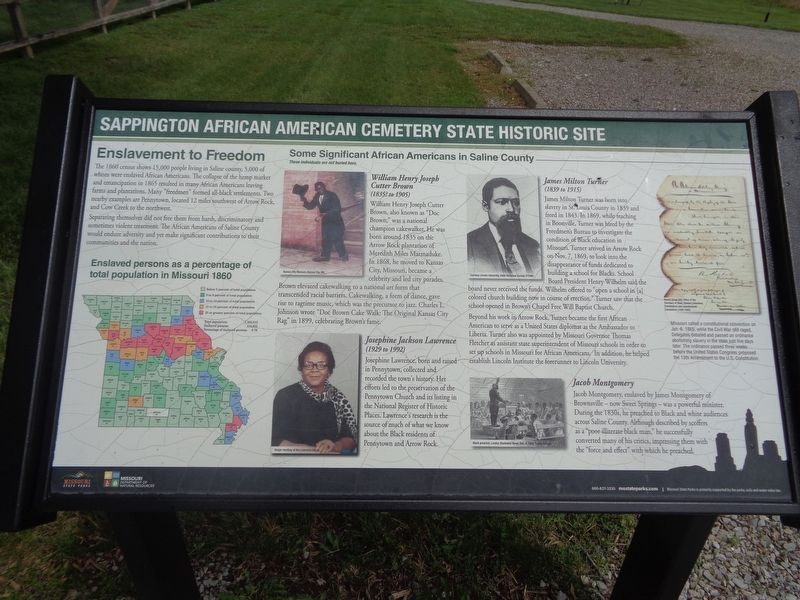Enslavement to Freedom Marker image. Click for full size.
