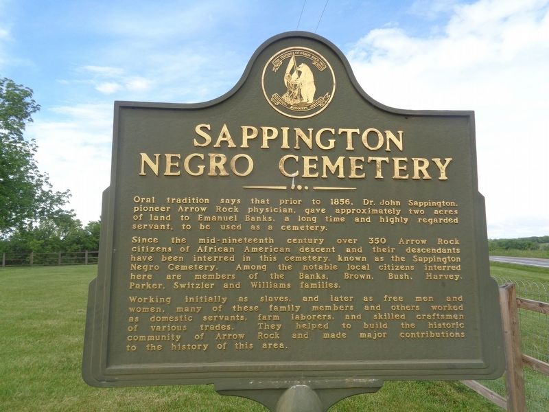 Sappington Negro Cemetery Marker image. Click for full size.