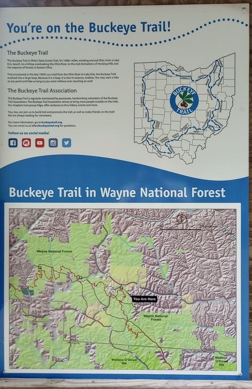 Buckeye Trail Marker image. Click for full size.