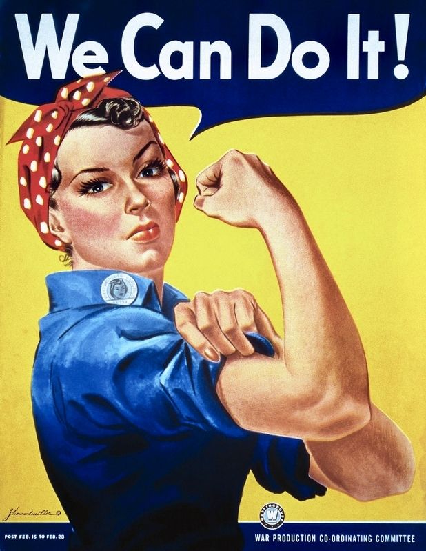 We Can Do It ! Rosie the Riveter Poster image. Click for full size.