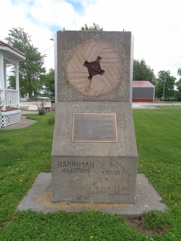 The Harriman Millstone Marker image. Click for full size.