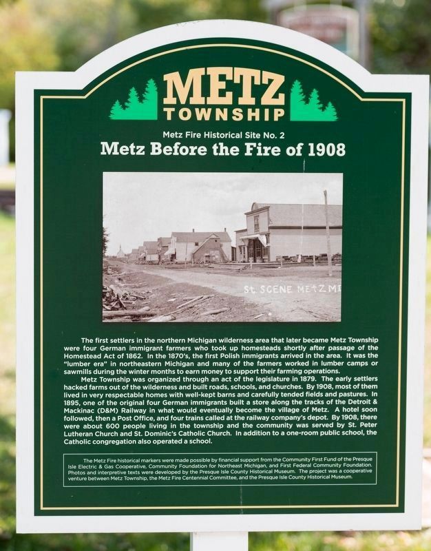 Metz Before the Fire of 1908 Marker image. Click for full size.