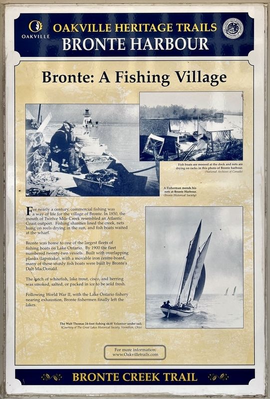 Bronte: a Fishing Village Marker image. Click for full size.