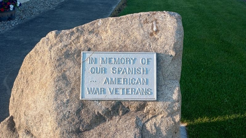 Spanish American Veterans Memorial Marker image. Click for full size.