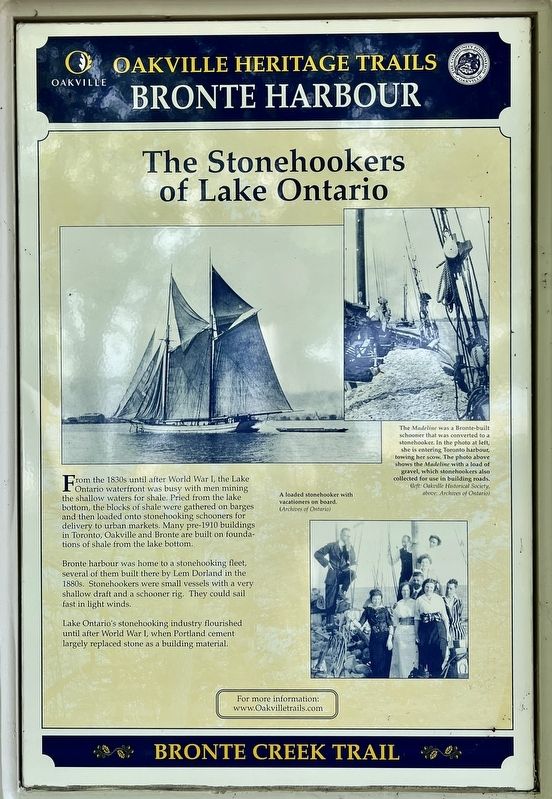 The Stonehookers of Lake Ontario Marker image. Click for full size.