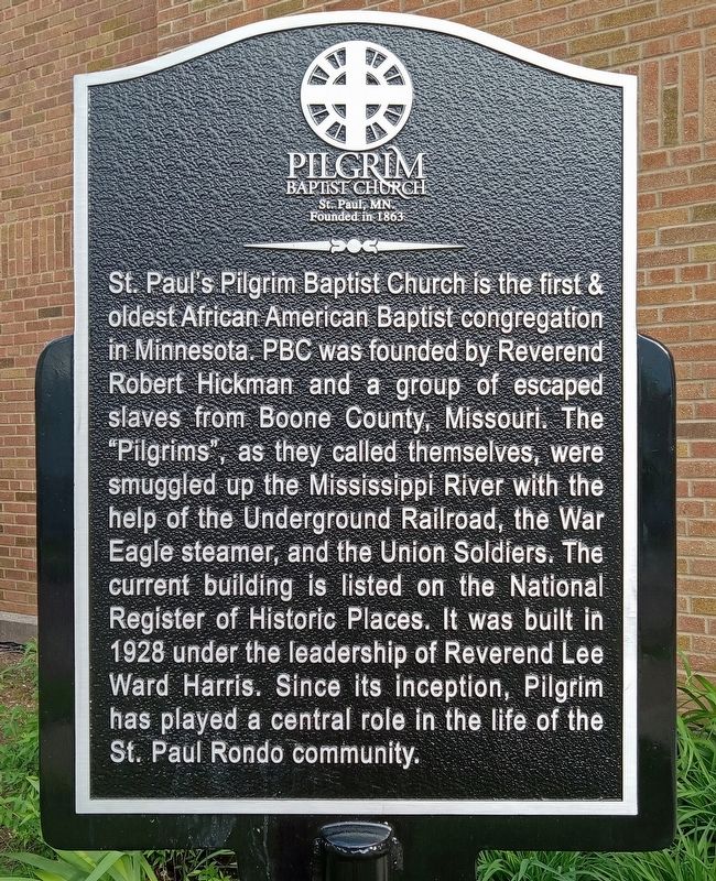 Pilgrim Baptist Church Marker image. Click for full size.