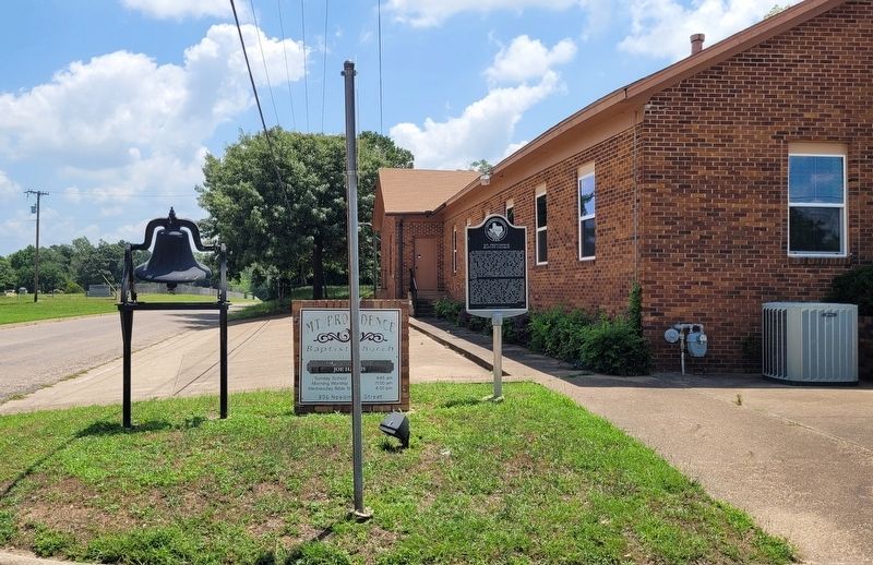 Mt. Providence Baptist Church and Marker image. Click for full size.