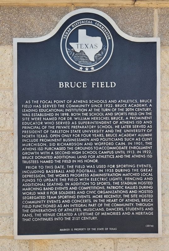 Bruce Field Marker image. Click for full size.