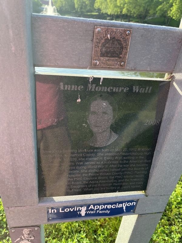 Ann Moncure Wall Marker image. Click for full size.
