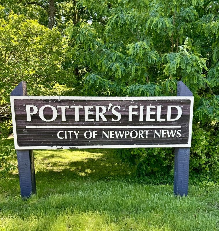 Potters Field sign image. Click for full size.