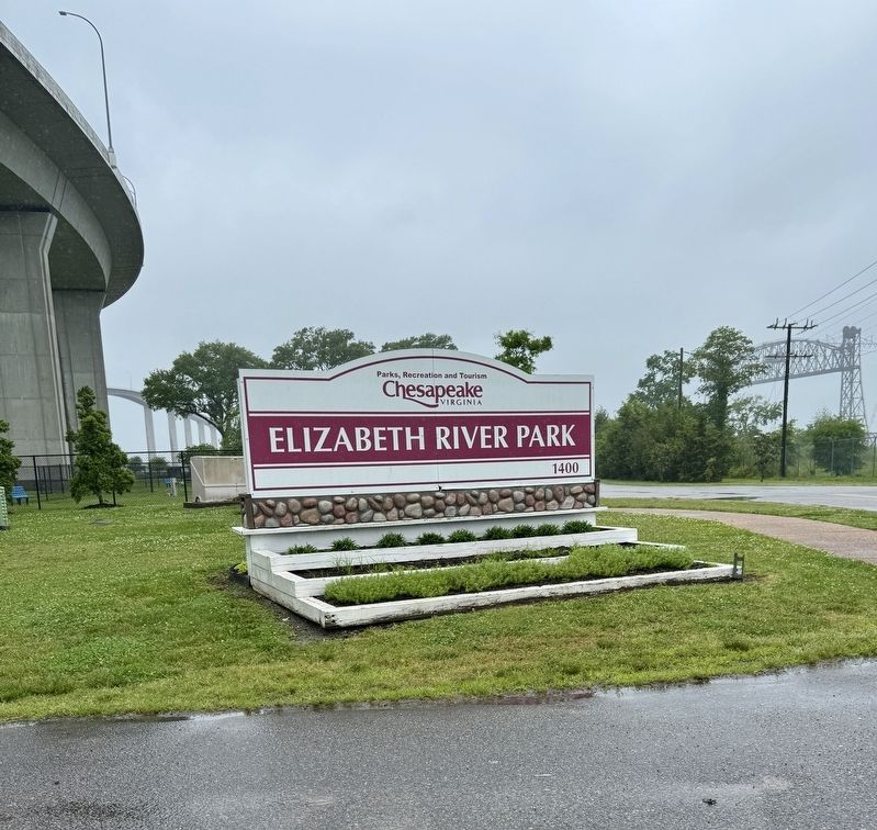 Elizabeth River Park sign image. Click for full size.