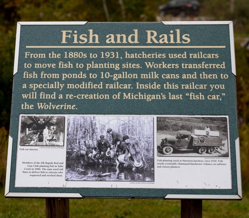 Fish and Rails Marker image. Click for full size.