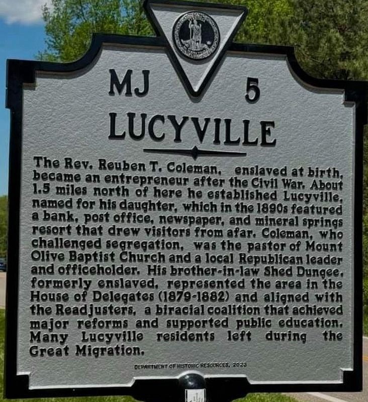 Lucyville Marker image. Click for full size.