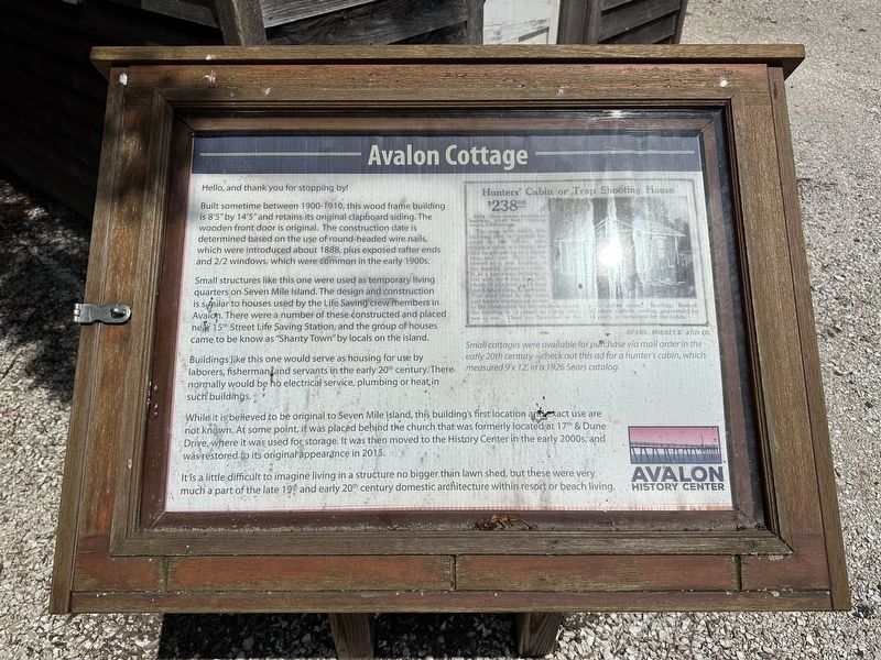 Avalon Cottage Marker image. Click for full size.