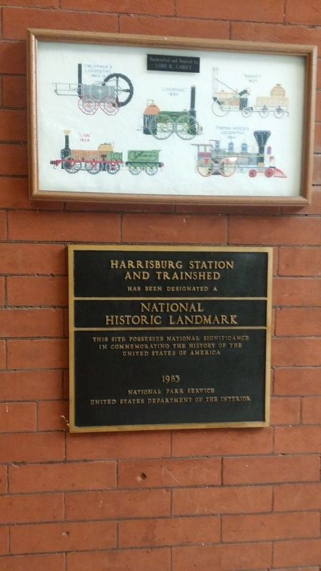 Harrisburg Station and Trainshed Marker image. Click for full size.