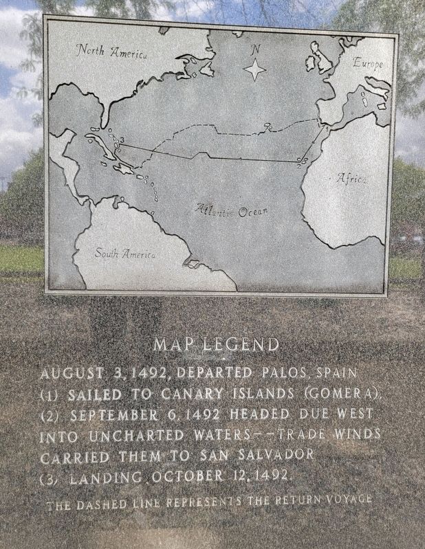 A Memorial to Christopher Columbus Marker image. Click for full size.
