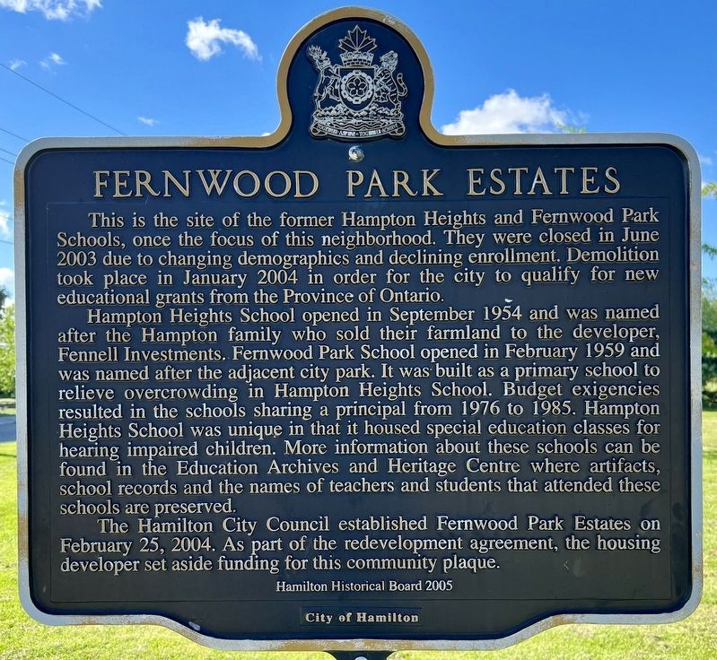 Fernwood Park Estates Marker image. Click for full size.